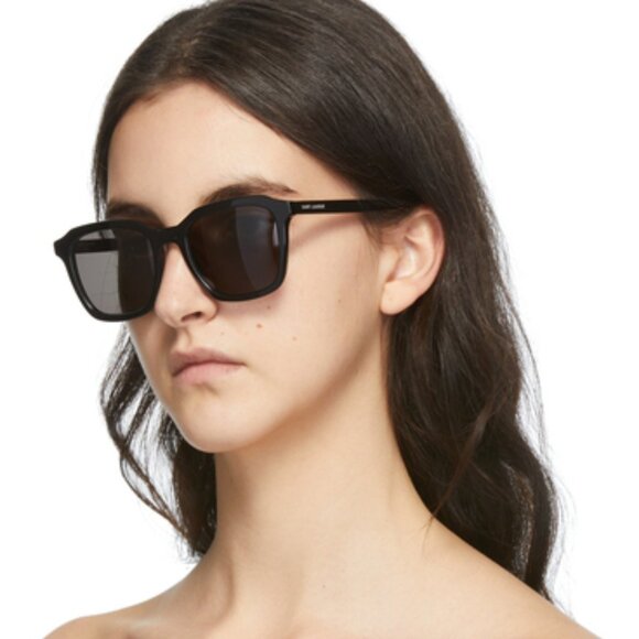 NEW SAINT LAURENT SL457 001 BLACK GEOMETRIC SUNGLASSES SAINT LAURENT SL 457 001 main image 10